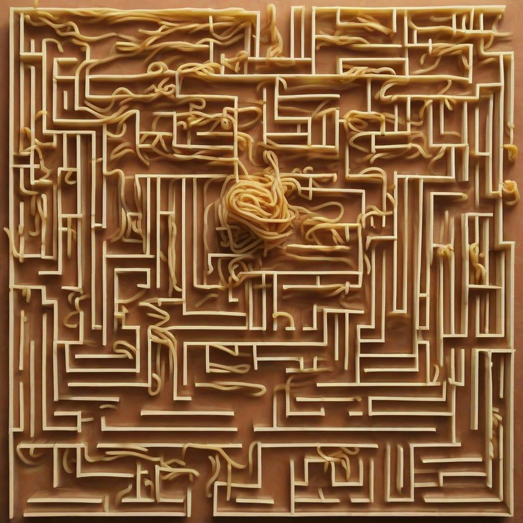 spaghetti maze